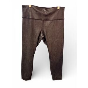 Lululemon Cropped Faux Leather High-Rise Leggings – Size 14 - NWOT